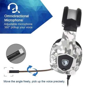 هدست گیمینگ سادس SADES مدل SA 818 خاکستری ارتشی