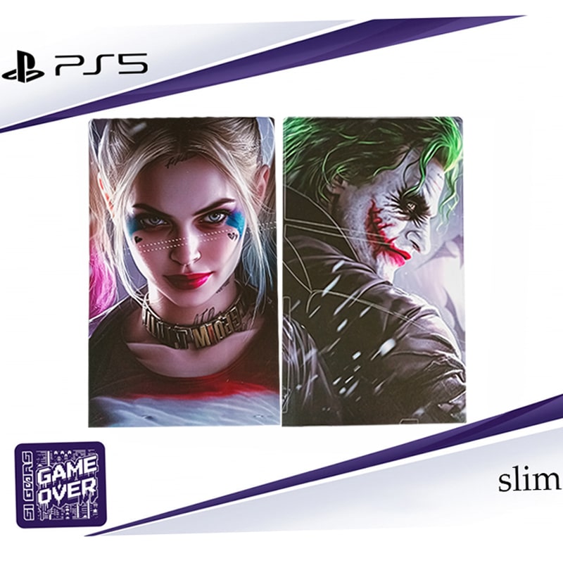 برچسب کنسول PS5 SLIM (GO) جوکر و هارلی کوئین