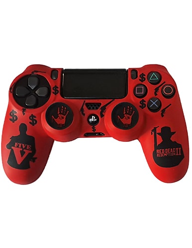 روکش دسته PS4 طرح RED DEAD FIVE