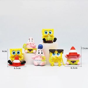 فیگور پاتریک و باب اسفنجی ست 6 عددی