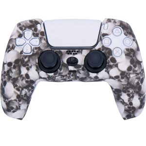 روکش دسته PS5 طرح جمجمه سفید skull