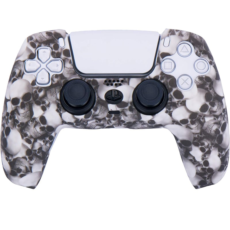 روکش دسته PS5 طرح جمجمه سفید skull