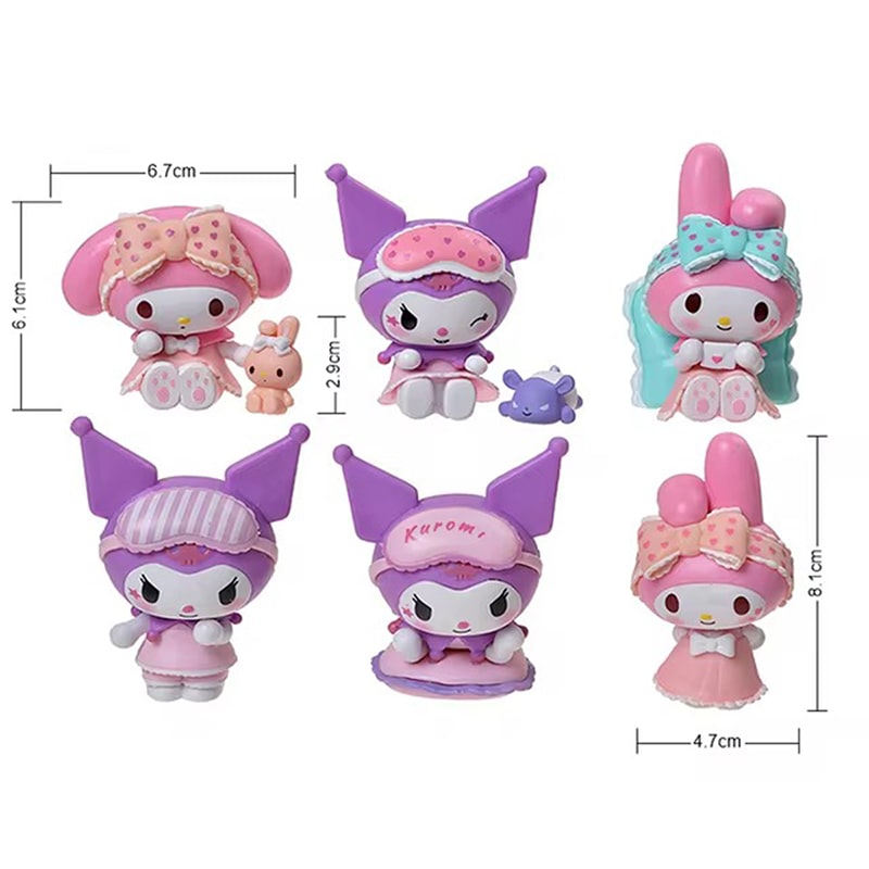 فیگور کرومی و ملودی با پیژامه پک 6 عددی