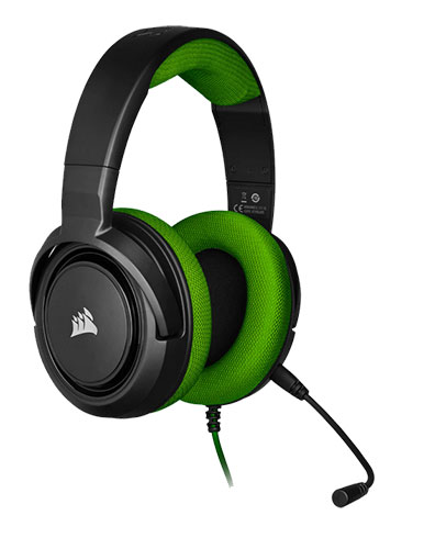 هدست بازی کورسیر مدل HS35 Stereo Green