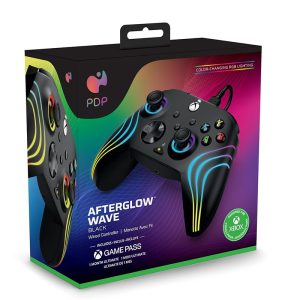 کنترلر ایکس باکس PDP مشکی مدل Afterglow Wave