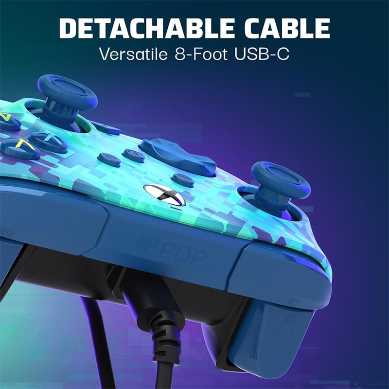 کنترلر ایکس باکس PDP سبز درخشان مدل REMATCH - Image 9