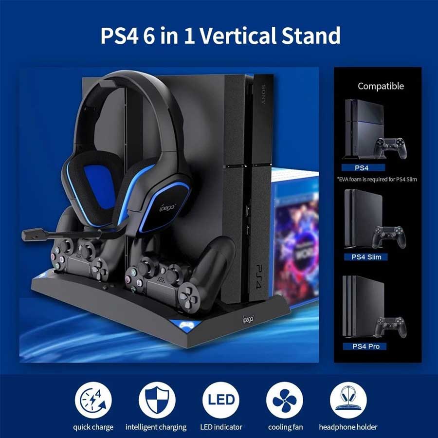 استند و پایه شارژ PS4 مدل Ipega PG-P4009 - Image 7