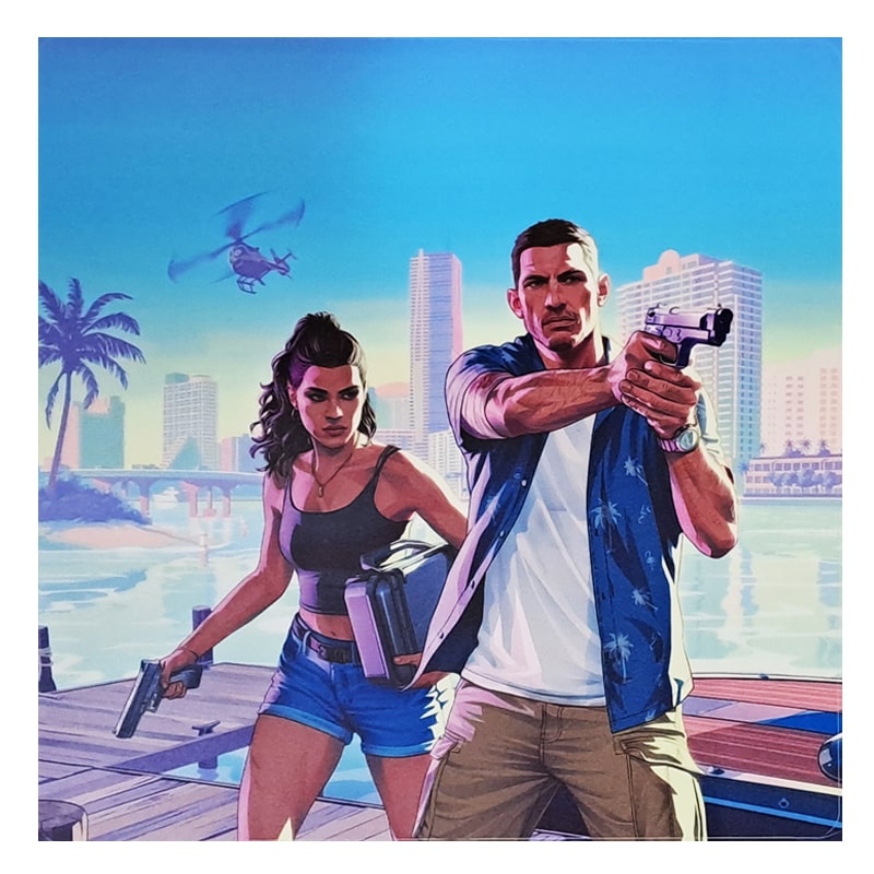 برچسب کنسول PS4 (GO) طرح GTA I