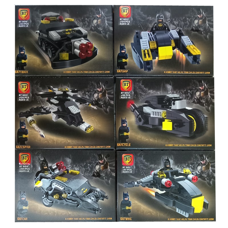 لگو بتمن با وسیله برند BT کد 8011/16 ست 6 عددی
