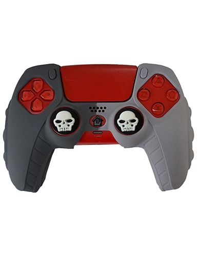 روکش دسته PS5 مدل anti slip طوسی روشن-تیره