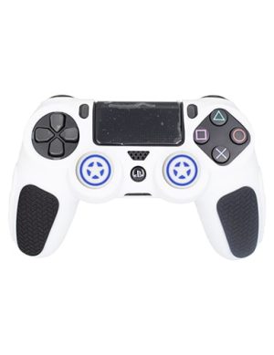 روکش دسته PS4 طرح ضد لغزش سفید-مشکی