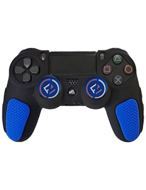 روکش دسته PS4 طرح ضد لغزش مشکی-آبی