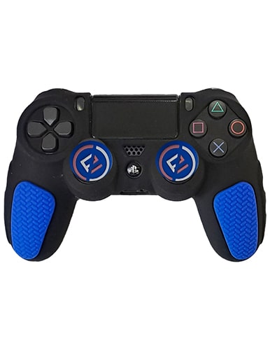 روکش دسته PS4 طرح ضد لغزش مشکی-آبی