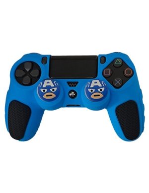 روکش دسته PS4 طرح ضد لغزش آبی-مشکی