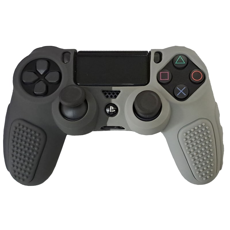 روکش دسته PS4 ضد لغزش دو رنگ طوسی - Image 3