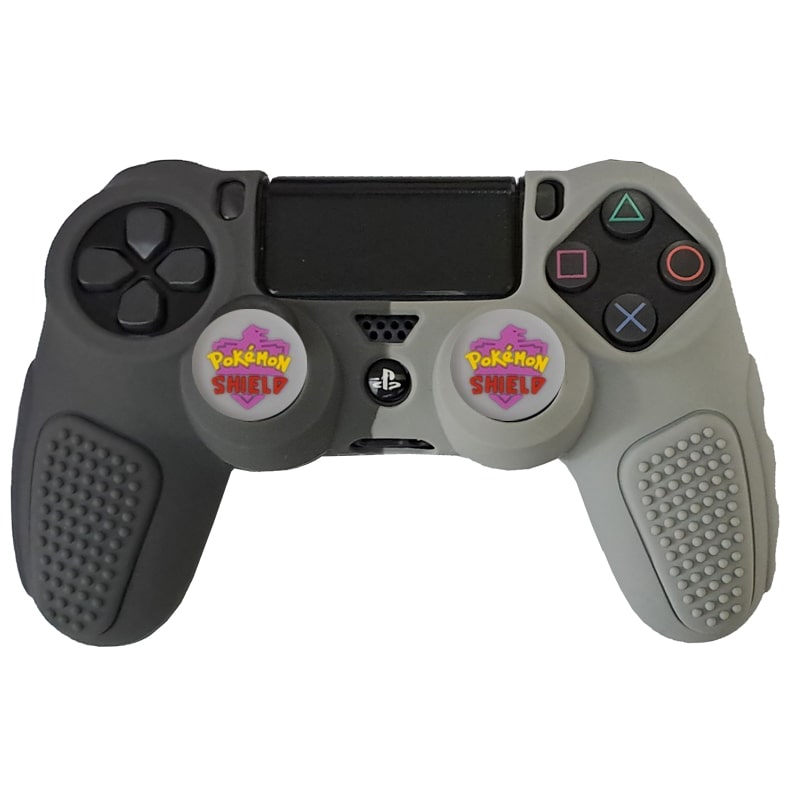 روکش دسته PS4 ضد لغزش دو رنگ طوسی - Image 4