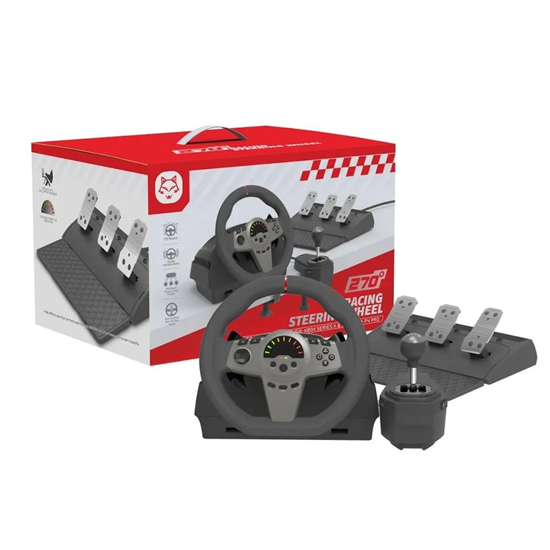 فرمان بازی Racing Steering Wheel 270 مدل HS-GT100V2SL