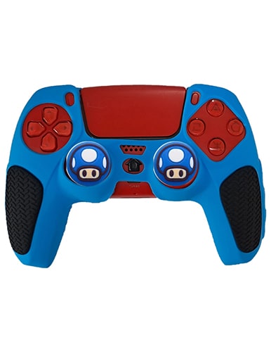 روکش دسته PS5 مدل ضد لغزش آبی مشکی