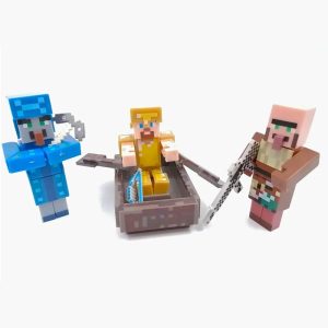 لگو 3 فیگور با مشعل ماینکرافت Village Pillage