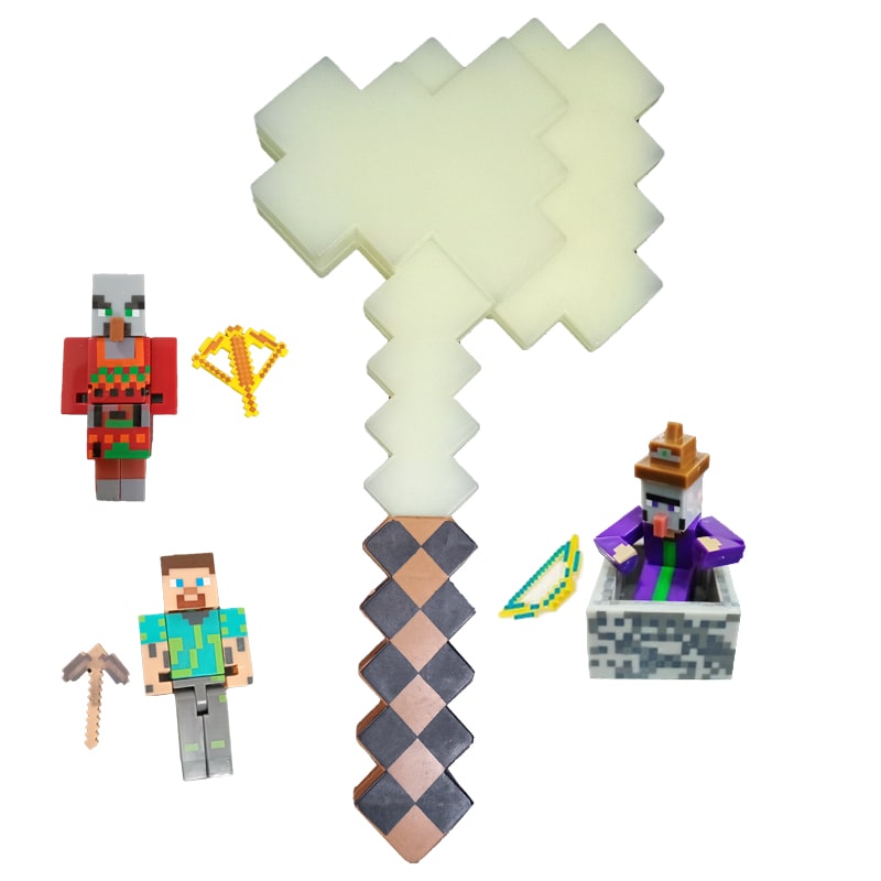 لگو فیگورهای ماینکرافت با تبر Village Pillage