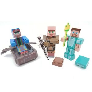 لگو 3 فیگور ماینکرافت با نیزه Village Pillage