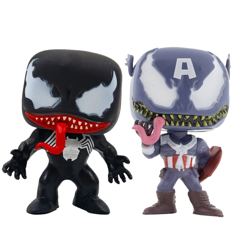 فیگور ونوم سیاه و کاپیتان آمریکا Venom