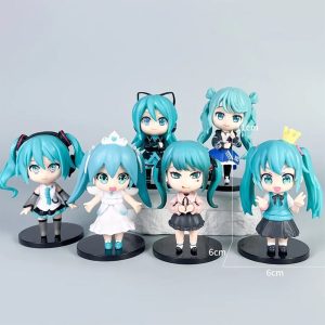 فیگور انیمه هاتسونه میکو Hatsune Miku ست 6 عددی