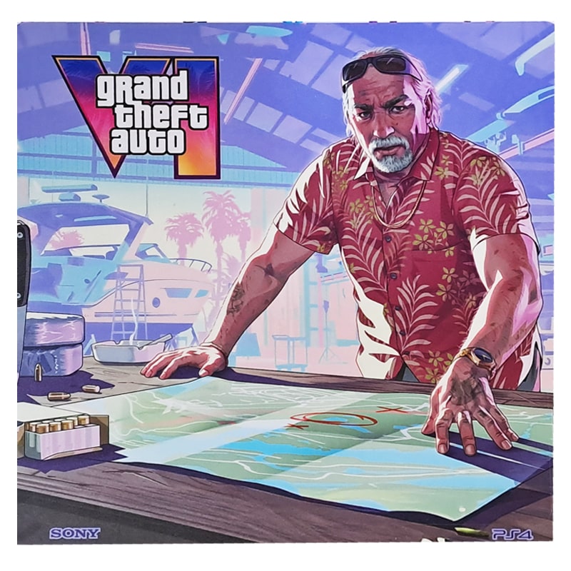 برچسب کنسول PS4 (GO) طرح GTA جی تی ای