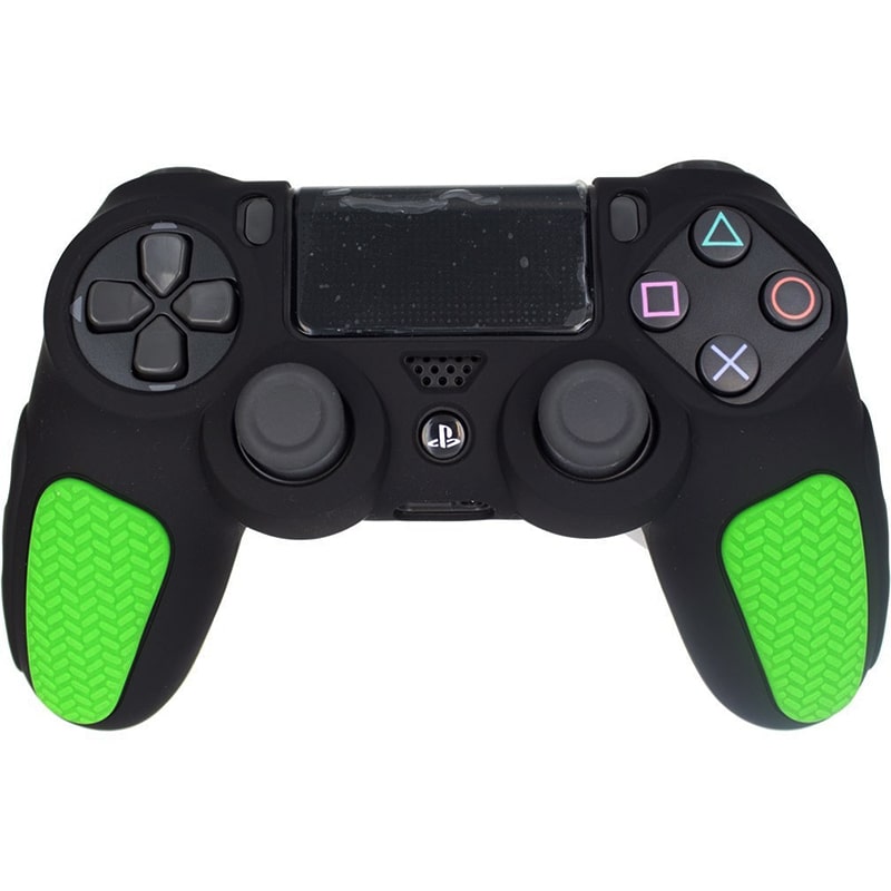 روکش دسته PS4 طرح ضد لغزش مشکی-سبز - Image 3