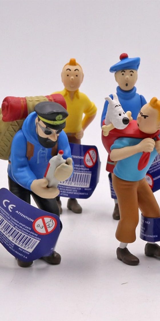 فیگور تن تن و کاپیتان هادوک TinTin ست 6 عددی