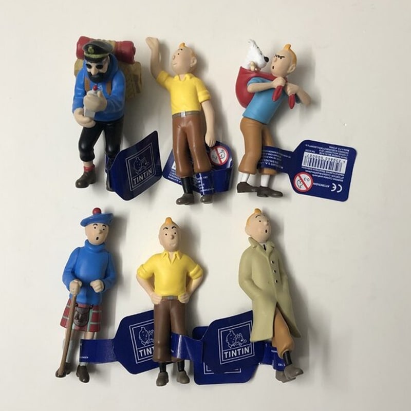 فیگور تن تن و کاپیتان هادوک TinTin ست 6 عددی - Image 3