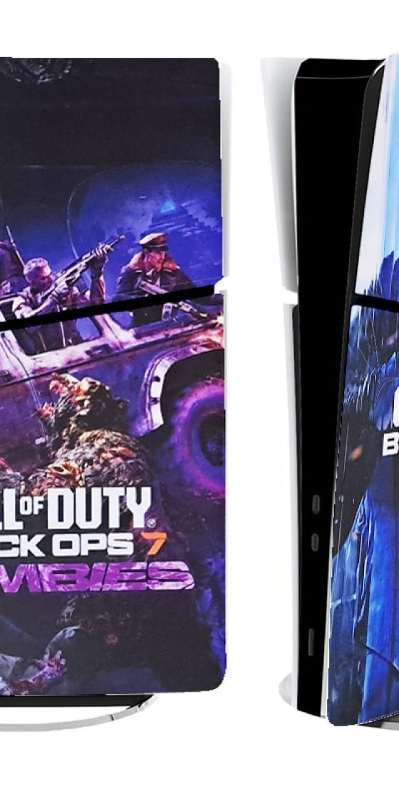 برچسب کنسول PS5 SLIM (GO) طرح COD ZOMBIES