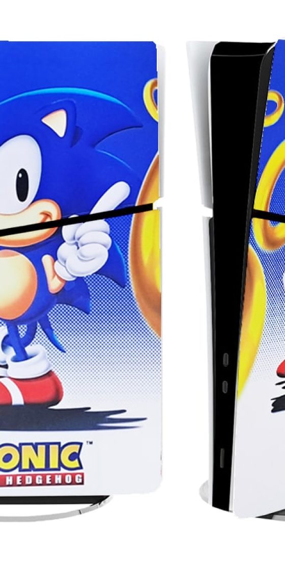 برچسب کنسول PS5 SLIM (GO) طرح سونیک SONIC