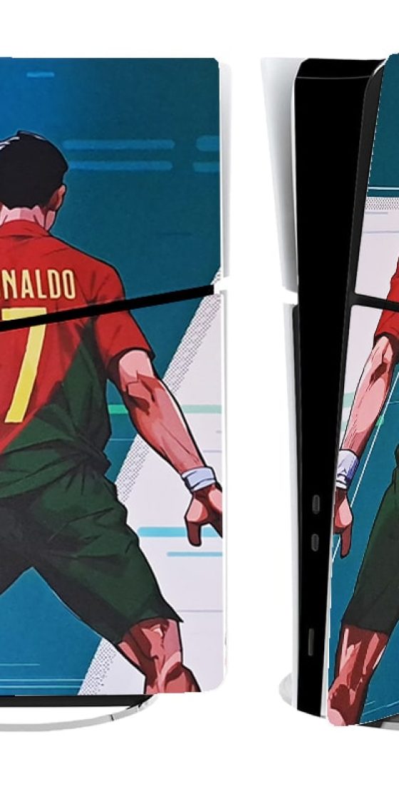 برچسب کنسول PS5 SLIM (GO) طرح رونالدو