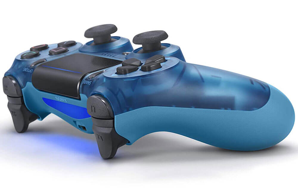 دسته بازی پلی استیشن 4 Translucent V2 Blue High Copy - Image 4