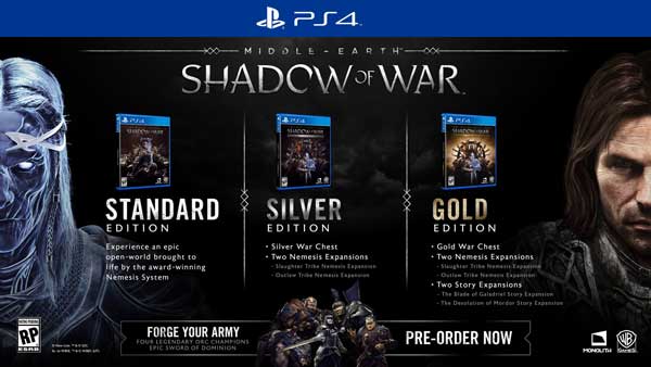 بازی پلی استیشن 4 Middle Earth Shadow Of War