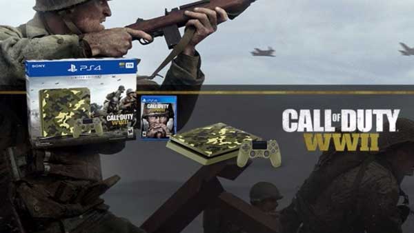 پلی استیشن 4 اسلیم 1 ترابایت باندل کال اف دیوتی PLAYSTATION 4 SLIM BUNDLE COD WWII