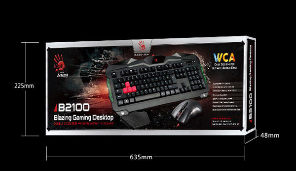 کیبورد و موس گیمینگ A4Tech Bloody B2100 - Image 3