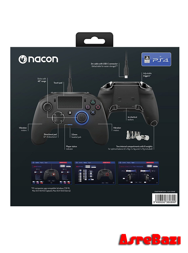 خرید دسته بازی ناکن پرو مشکی مدل Revolution Pro - Image 2