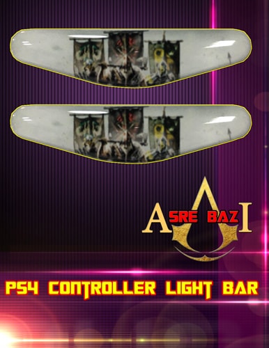 لایت بار ژله ای رنگی 2 تایی گیم پد پلی استیشن 4 طرح (For Honor)