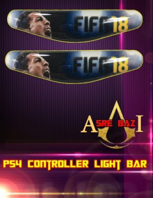 لایت بار ژله ای رنگی 2 تایی گیم پد پلی استیشن 4 طرح (FIFA 18)