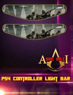 لایت بار ژله ای رنگی 2 تایی گیم پد پلی استیشن 4 طرح (COD WW2)