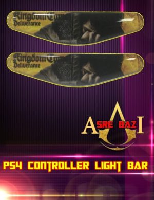لایت بار ژله ای رنگی 2 تایی گیم پد پلی استیشن 4 طرح (Kingdom Come: Deliverance)