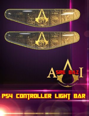 لایت بار ژله ای رنگی 2 تایی گیم پد پلی استیشن 4 طرح (Assassin's Creed Origins)