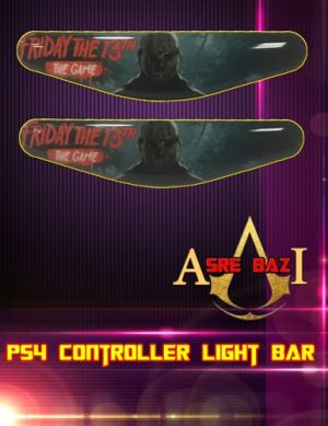 لایت بار ژله ای رنگی 2 تایی گیم پد پلی استیشن 4 طرح (Friday the 13th The Game)