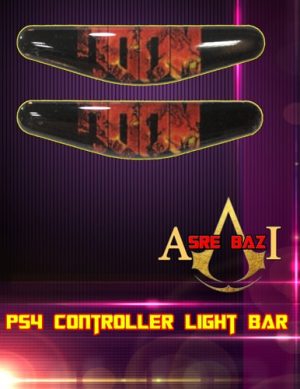 لایت بار ژله ای رنگی 2 تایی گیم پد پلی استیشن 4 طرح (DOOM)