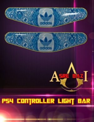 لایت بار ژله ای رنگی 2 تایی گیم پد پلی استیشن 4 طرح (Adidas)