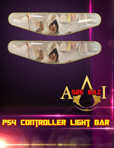 لایت بار ژله ای رنگی 2 تایی گیم پد پلی استیشن 4 طرح (Assassin's Creed: Origins)