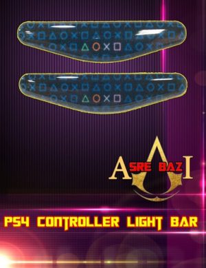 لایت بار ژله ای رنگی 2 تایی گیم پد پلی استیشن 4 طرح (controller)