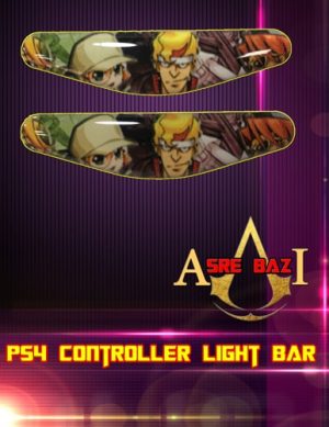 لایت بار ژله ای رنگی 2 تایی گیم پد پلی استیشن 4 طرح (Metal Slug)